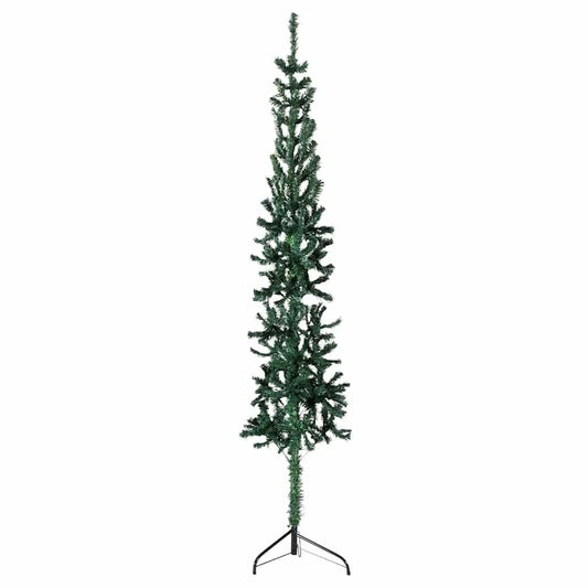 Vidaxl Medio Árbol De Navidad Artificial Con Soporte Verde 240 Cm_0