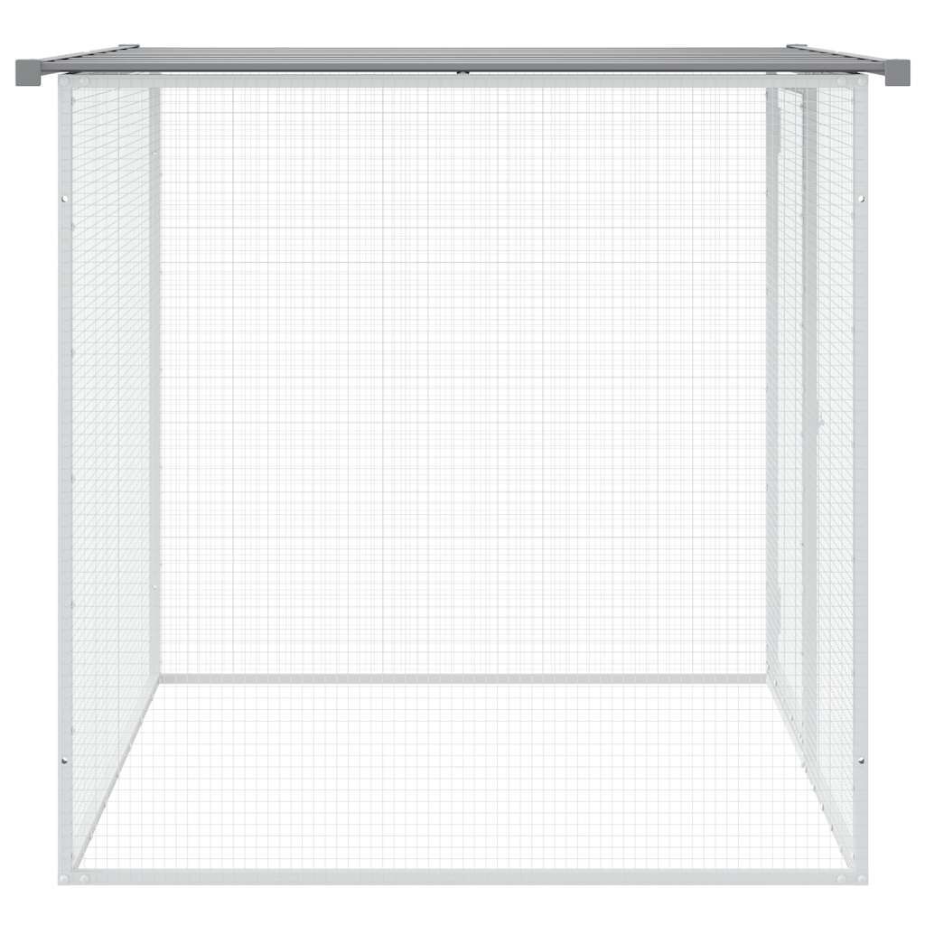 Vidaxl Jaula Gallinas Y Toldo Acero Galvanizado Gris Claro 103x98x90cm_3