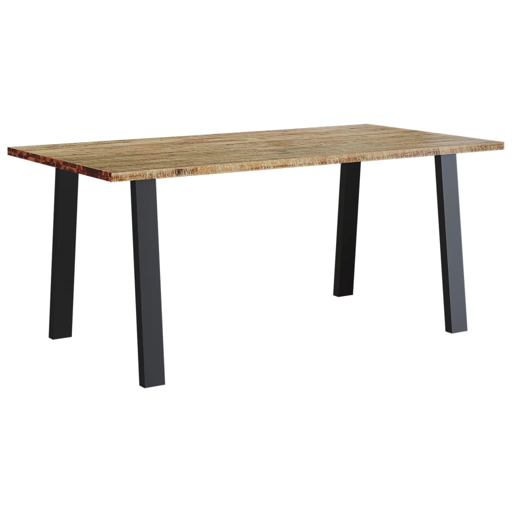 Mesa De Comedor Madera Maciza De Acacia 150x90x75 Cm_0