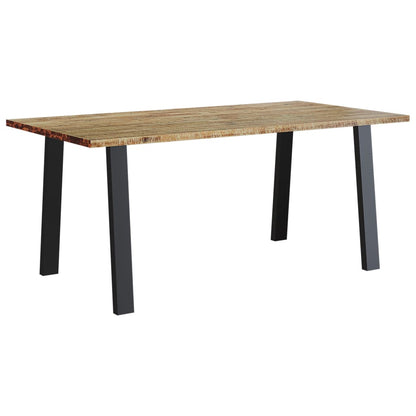 Mesa De Comedor Madera Maciza De Acacia 150x90x75 Cm_0