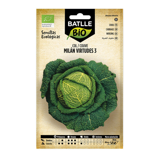 Semillas de Col milán virtudes 3 ecológicas Batlle