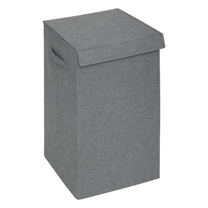Cesta De Ropa Colors 74l Mdf Y Poliéster Gris Concreto_0