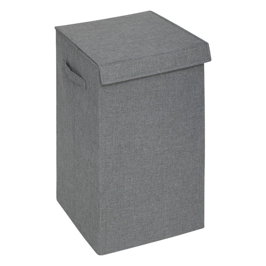 Cesta De Ropa Colors 74l Mdf Y Poliéster Gris Concreto_0