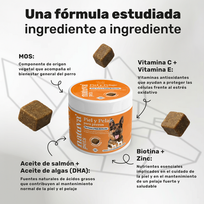 Pack 2x Aceite De Salmón Para Perros. Piel Sana Y Pelo Brillante. Suplementos Mascotas. 240 Masticables. Natuva Pets_2