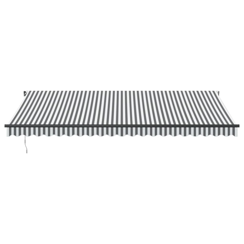 Toldo Retráctil Manual Luz Led Antracita Y Blanco 500x350 Cm_3
