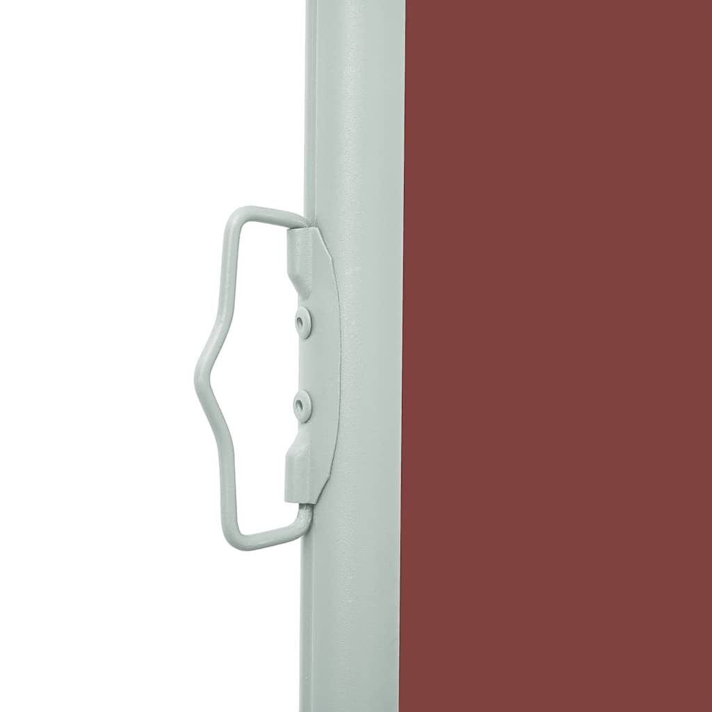 Vidaxl Toldo Lateral Retráctil De Jardín Marrón 100x300 Cm_3