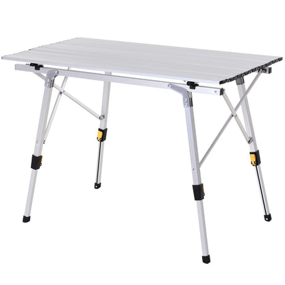 Outsunny Mesa De Picnic Plegable Con Altura Regulable De Aluminio Con Bolsa 30_0