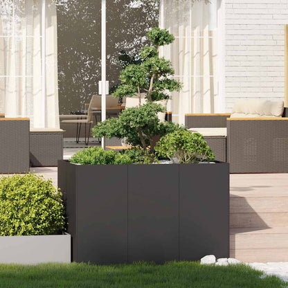 Jardinera Acero Negro 120x80x80 Cm_2