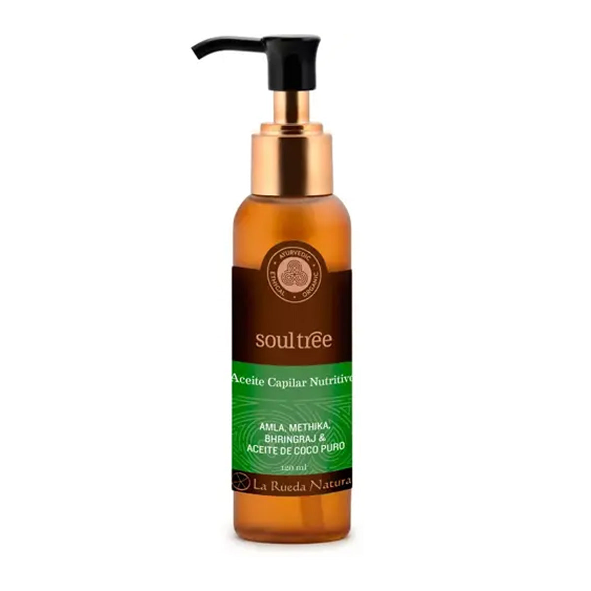 Aceite capilar Ayurveda Nutritivo todo tipo de cabellos Soultree 125 ml Dispensador