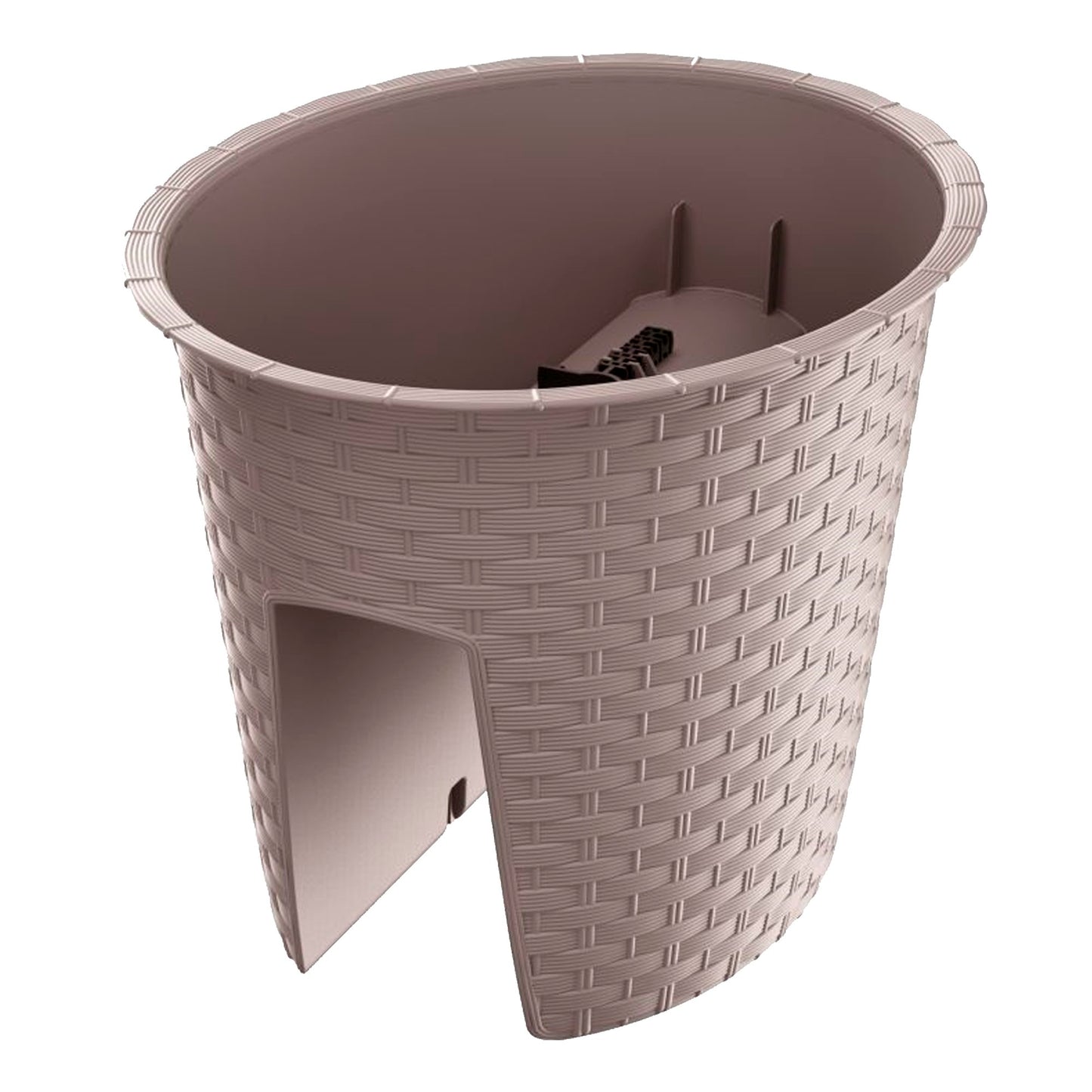 Maceta Ratolla Oval 6l., Dimensiones (mm) 298x242x225, Color Mocca