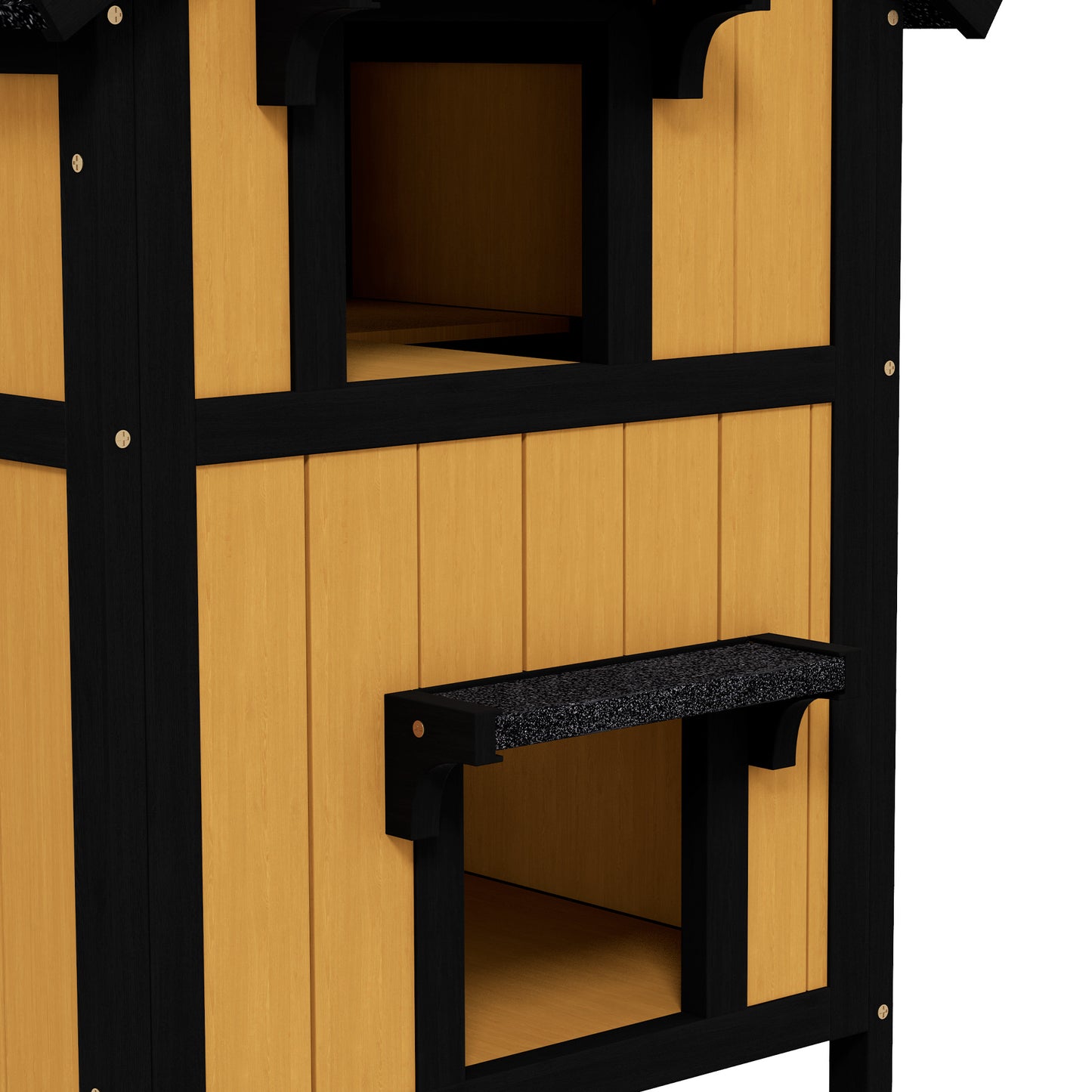 Pawhut Casa Para Gatos De Madera Con Macetero 96x65x85_3