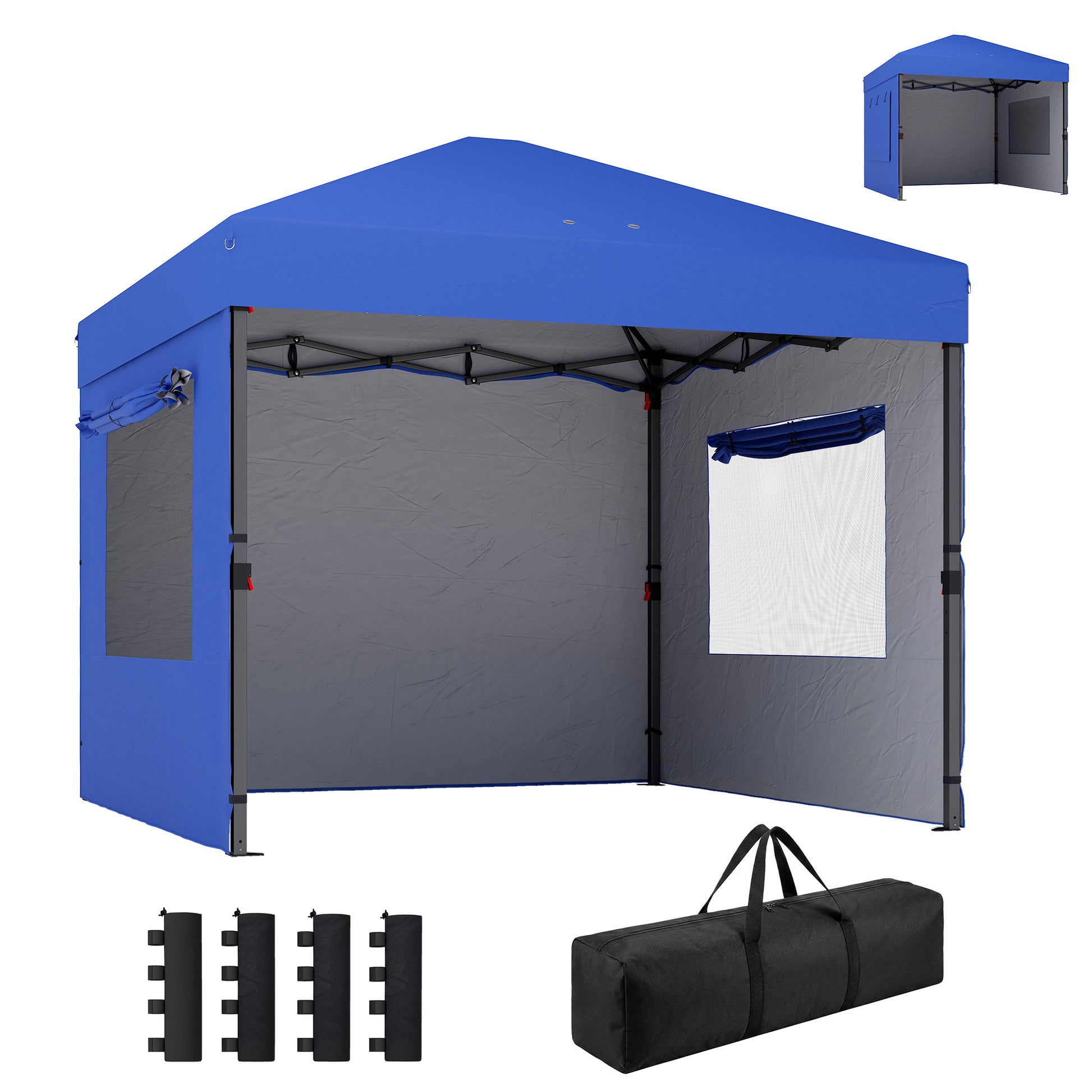Outsunny Carpa Plegable 3x3 M_0
