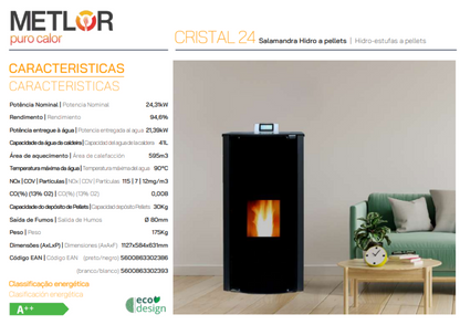 Estufa De Pellets Metlor Modelo Cristal 24_2