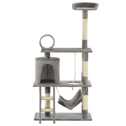 Vidaxl Rascador Para Gatos Con Poste De Sisal 140 Cm Gris_0