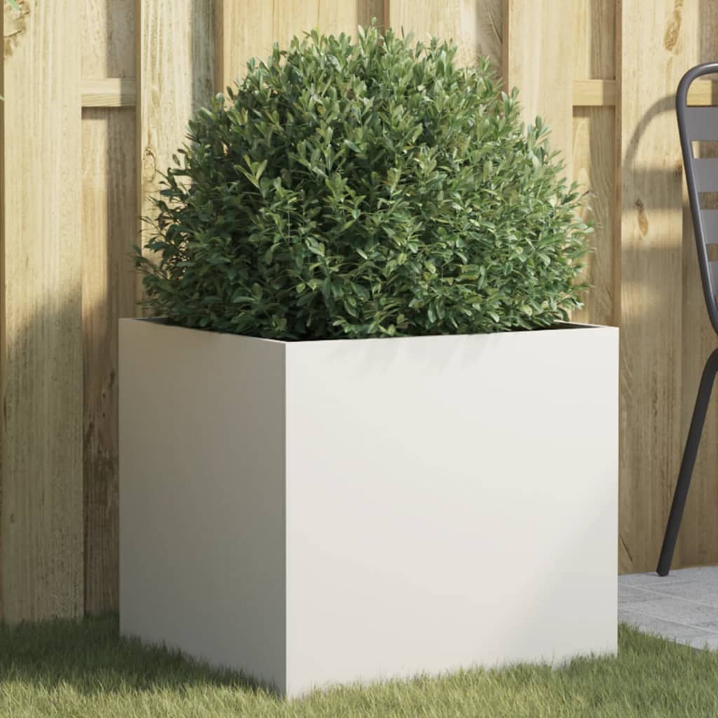 Jardinera Acero Blanco 49x47x46 Cm_1