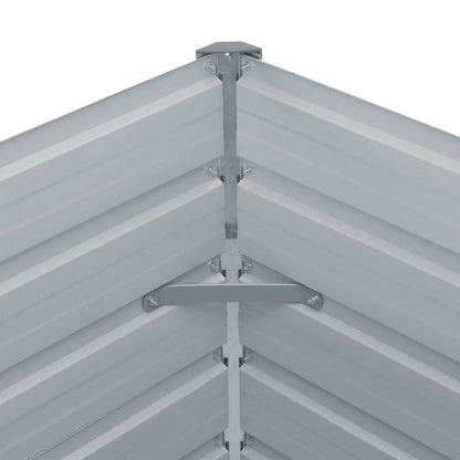 Jardinera Elevada Acero Galvanizado Gris Antracita 160x80x45 Cm_5
