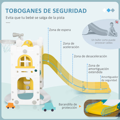 Aiyaplay Tobogán Infantil 6 En 1 Con Columpio Y Tobogán Multicolor_4