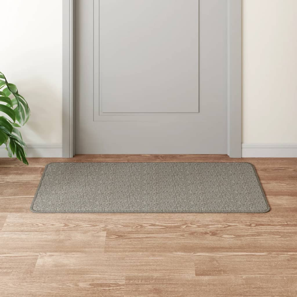 Vidaxl Alfombra De Pasillo Con Aspecto De Sisal Plateada 50x100 Cm_1