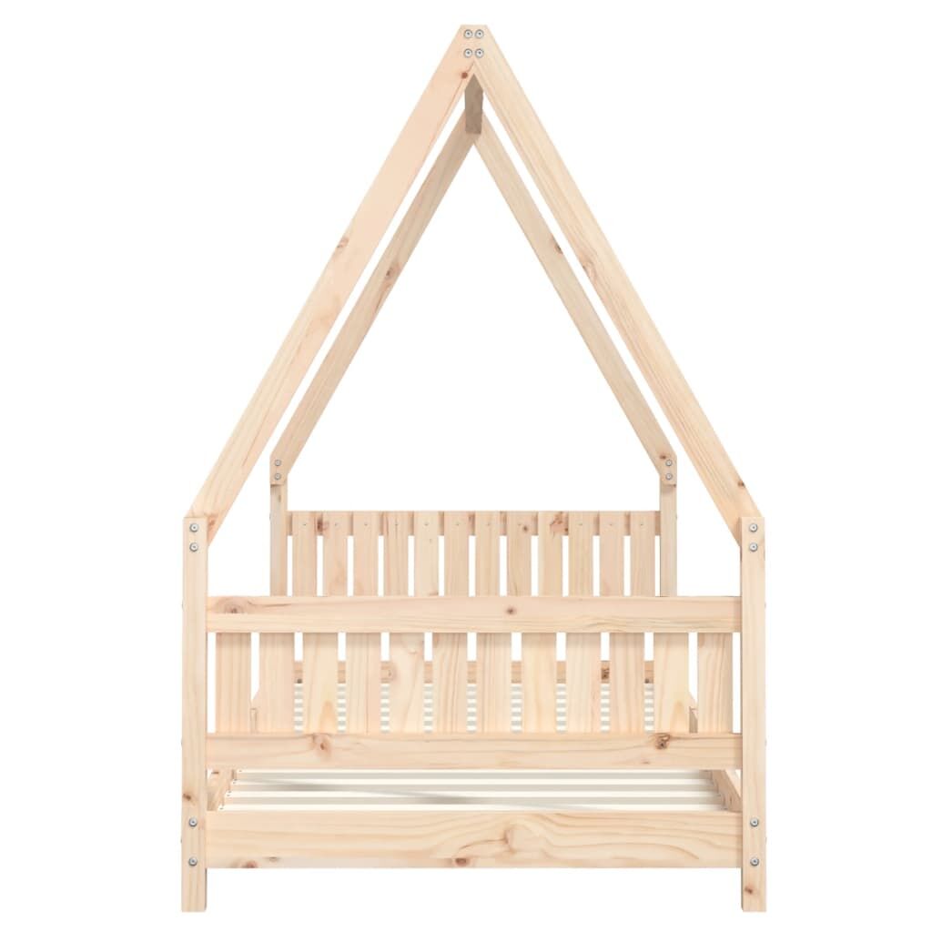 Vidaxl Estructura De Cama Infantil Madera Maciza De Pino 90x190 Cm_4