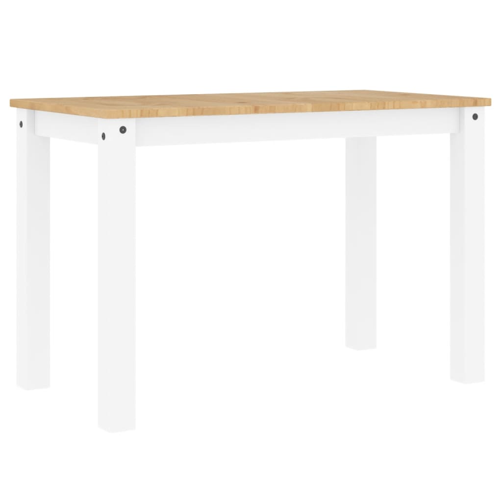 Mesa De Comedor Panama Madera Maciza Pino Blanco 117x60x75 Cm_4