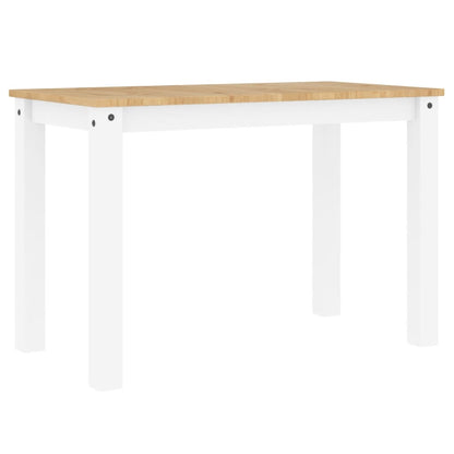 Mesa De Comedor Panama Madera Maciza Pino Blanco 117x60x75 Cm_4