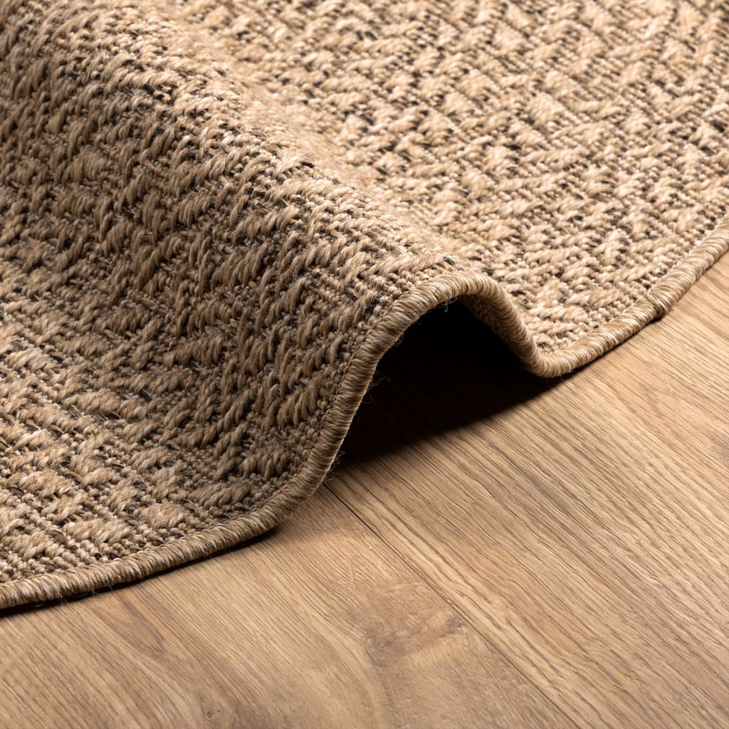 Alfombra Zizur Apariencia De Yute Interior Y Exterior 160 Cm / Vetonek_5
