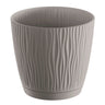 Maceta Sandy P, Dimensiones (mm) 239x239x225, Color Gris Piedra