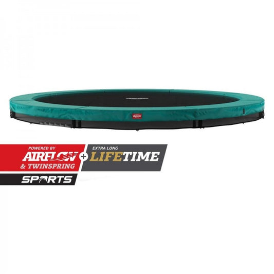 Cama Elastica Berg Inground Champion 430 Verde.