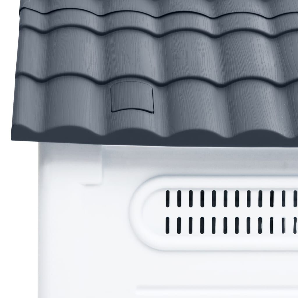 Vidaxl Casa Para Perro Gris 57x68x66 Cm Polipropileno_4