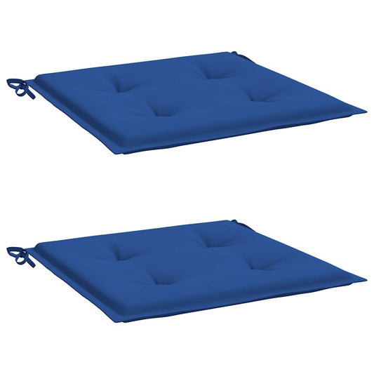 Vidaxl Cojines De Silla De Jardín 2 Uds Tela Oxford Azul 50x50x4 Cm_0