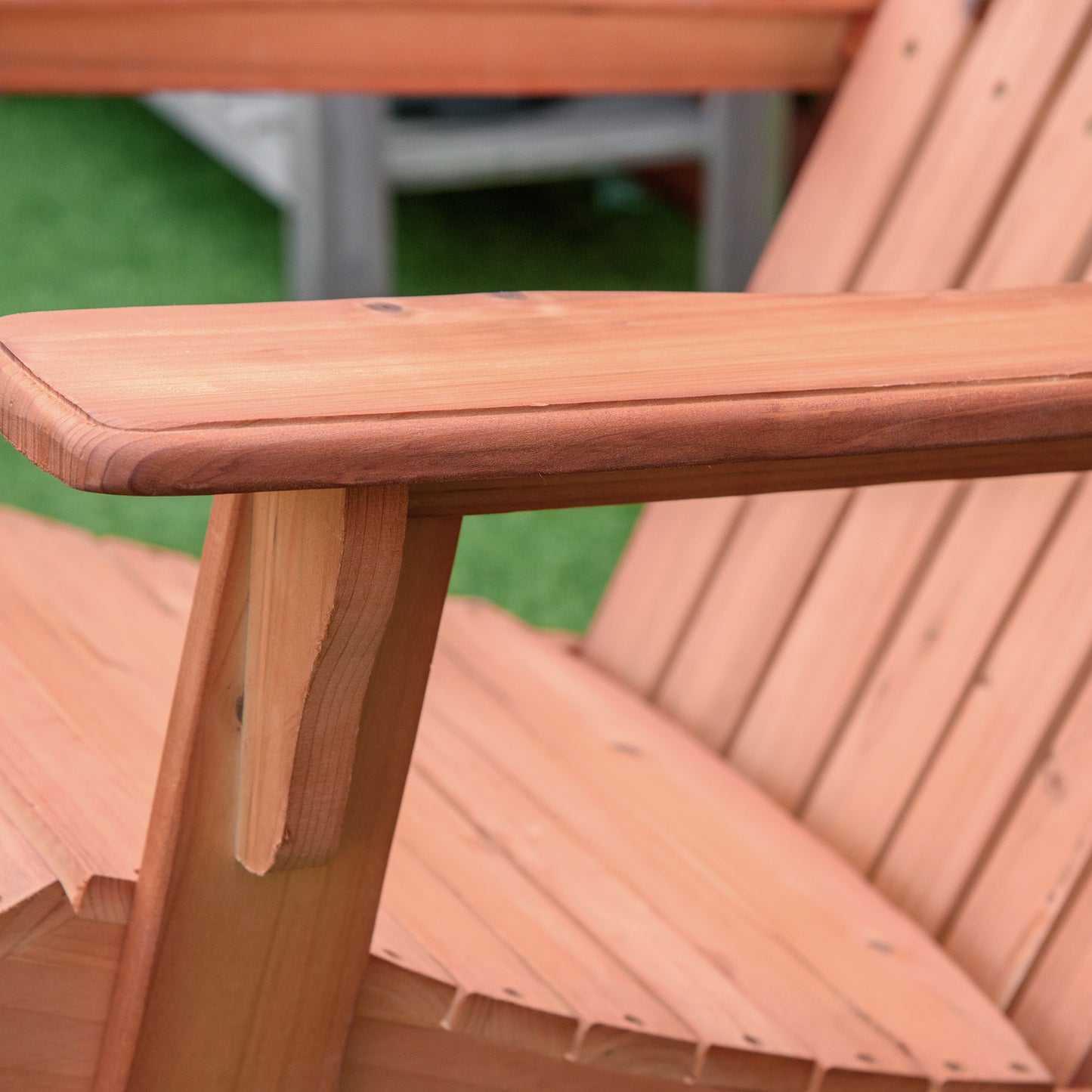 Outsunny Silla De Jardín Mecedora Adirondack De Madera Natural 77x94x97cm Color_4