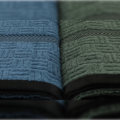 Juego De Toallas De Mano (4 Piezas) Azul, Azul Oscuro, Verde, Antracita_3