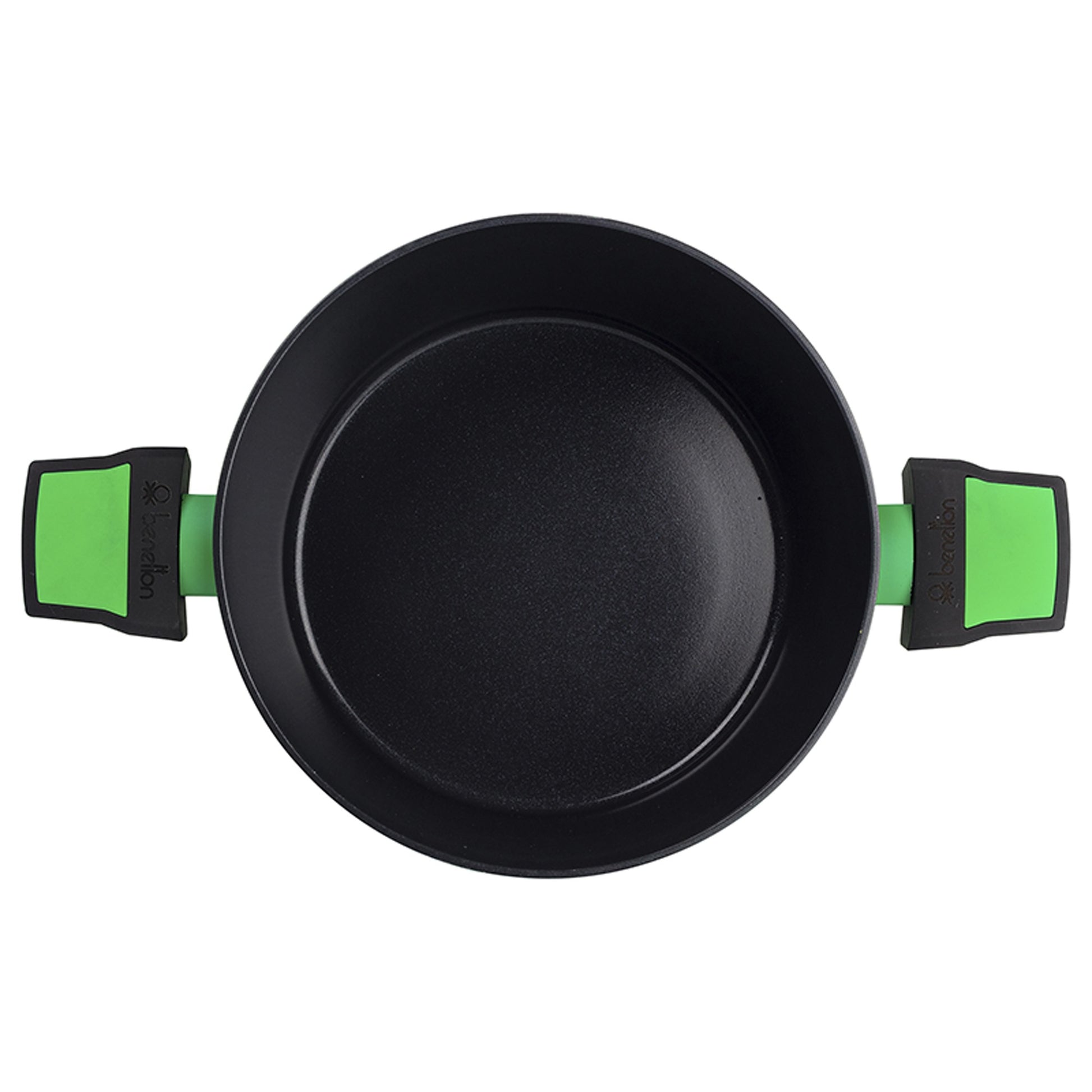 Cacerola Con Tapa En Aluminio Forjado Color Verde - Ø24 X 4,8 Cm_3