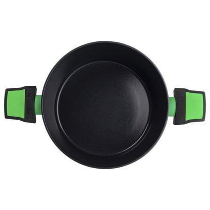 Set De 2 Cacerolas Con Tapa 24/28cm + Juego De 3 Sartenes Con Tapa 20/24/28cm Benetton._4