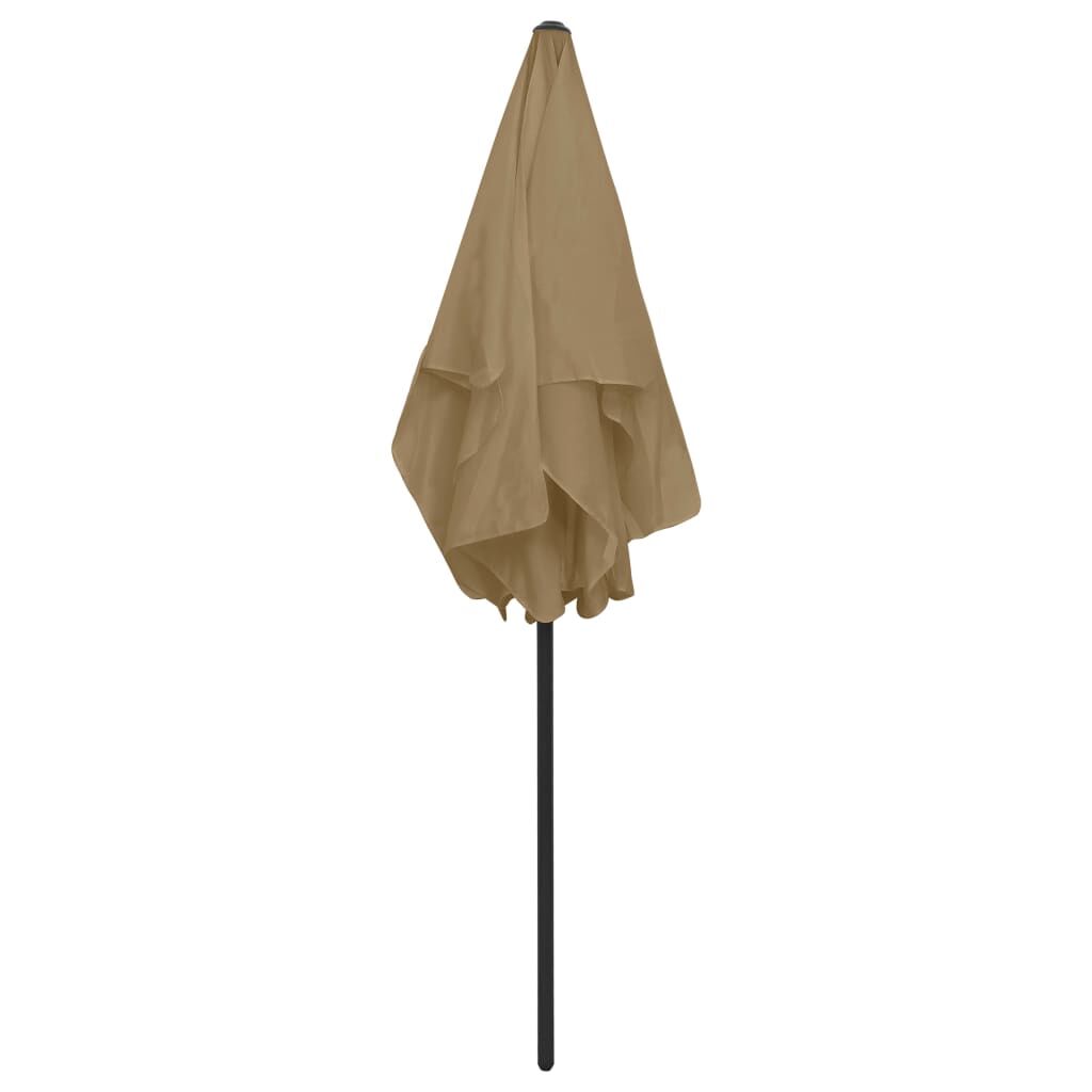 Vidaxl Sombrilla De Playa Gris Taupe 180x120 Cm_4