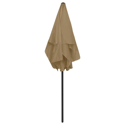 Vidaxl Sombrilla De Playa Gris Taupe 180x120 Cm_4