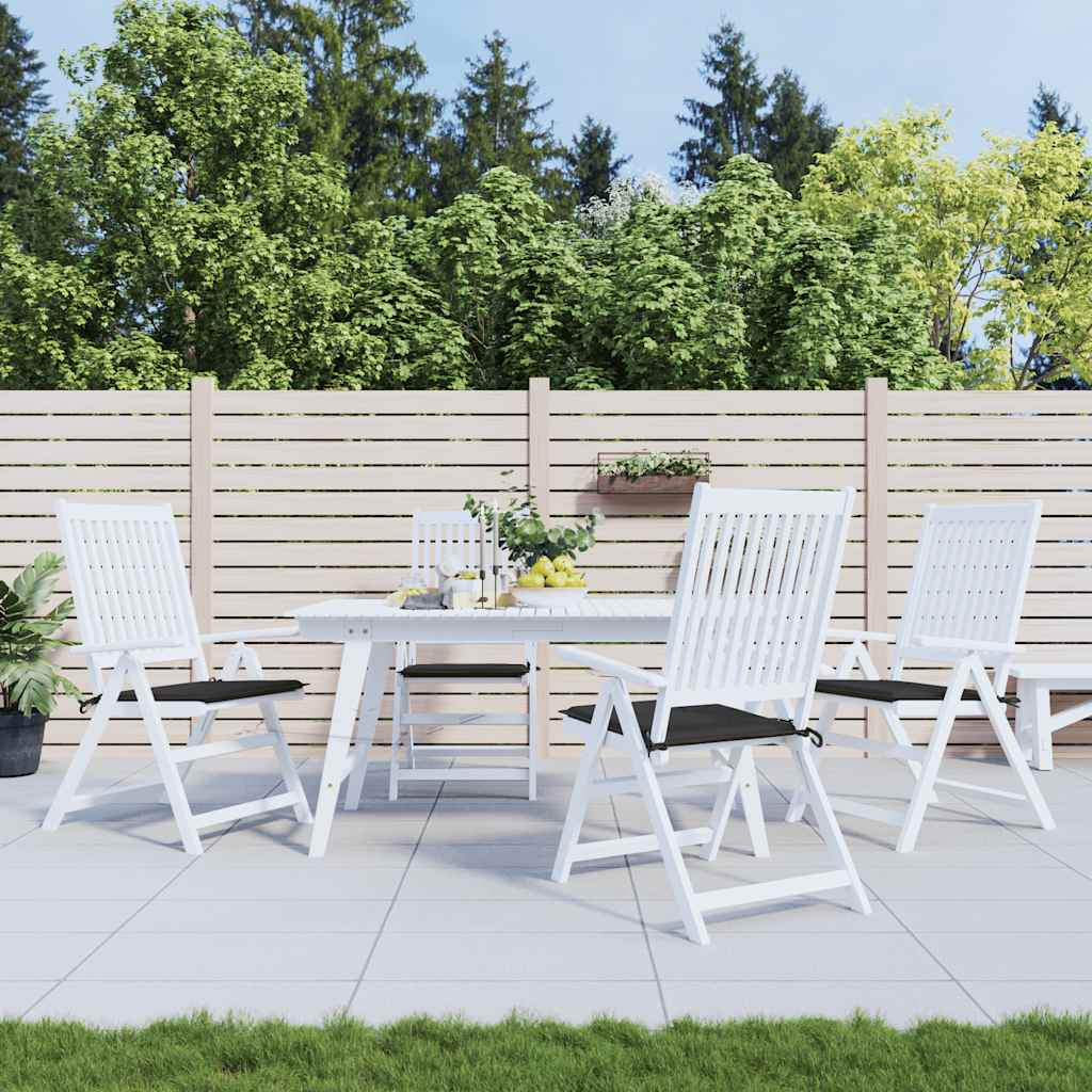 Vidaxl Cojines De Silla De Jardín 4 Uds Tela Oxford Negro 50x50x4 Cm_1