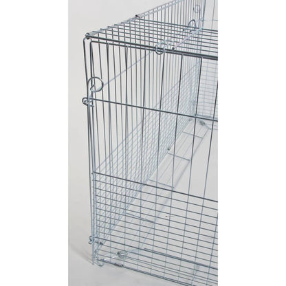 Kerbl Recinto De Granja Animales Jóvenes Barrera Cromado 144x112x60 Cm_4