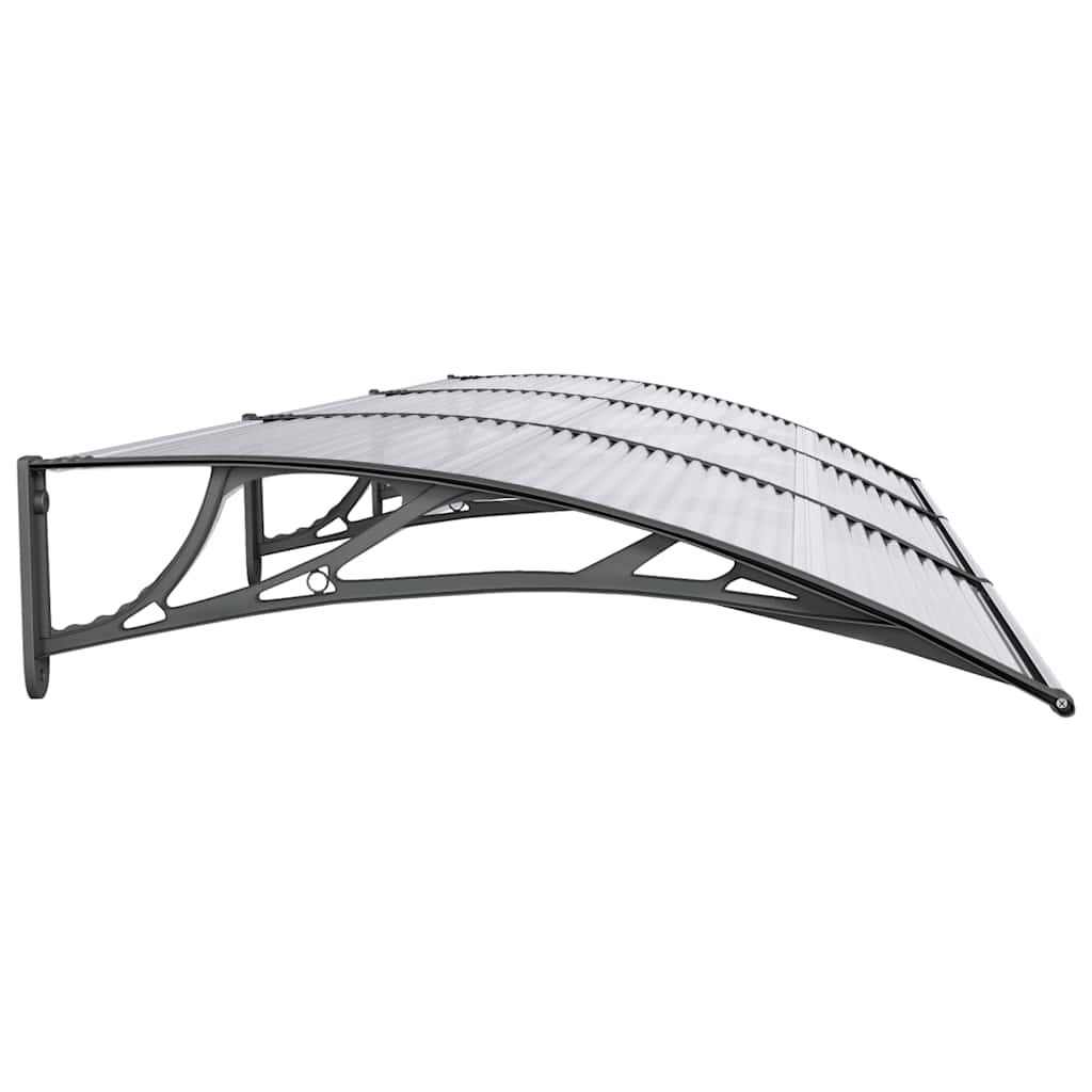 Marquesina De Puerta Policarbonato Negro 300x100 Cm_4