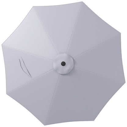Outsunny Toldo De Recambio De Sombrilla De 3 M Con Ventilación Superior Gris_0