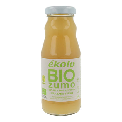 Zumo de Kiwi y Manzana Bio 100% exprimido ékolo 200 ml