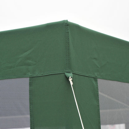 Outsunny Carpa Jardín Cenador Hexágonal Pabellón Gazebo Con Mosquitera 3 Color_4