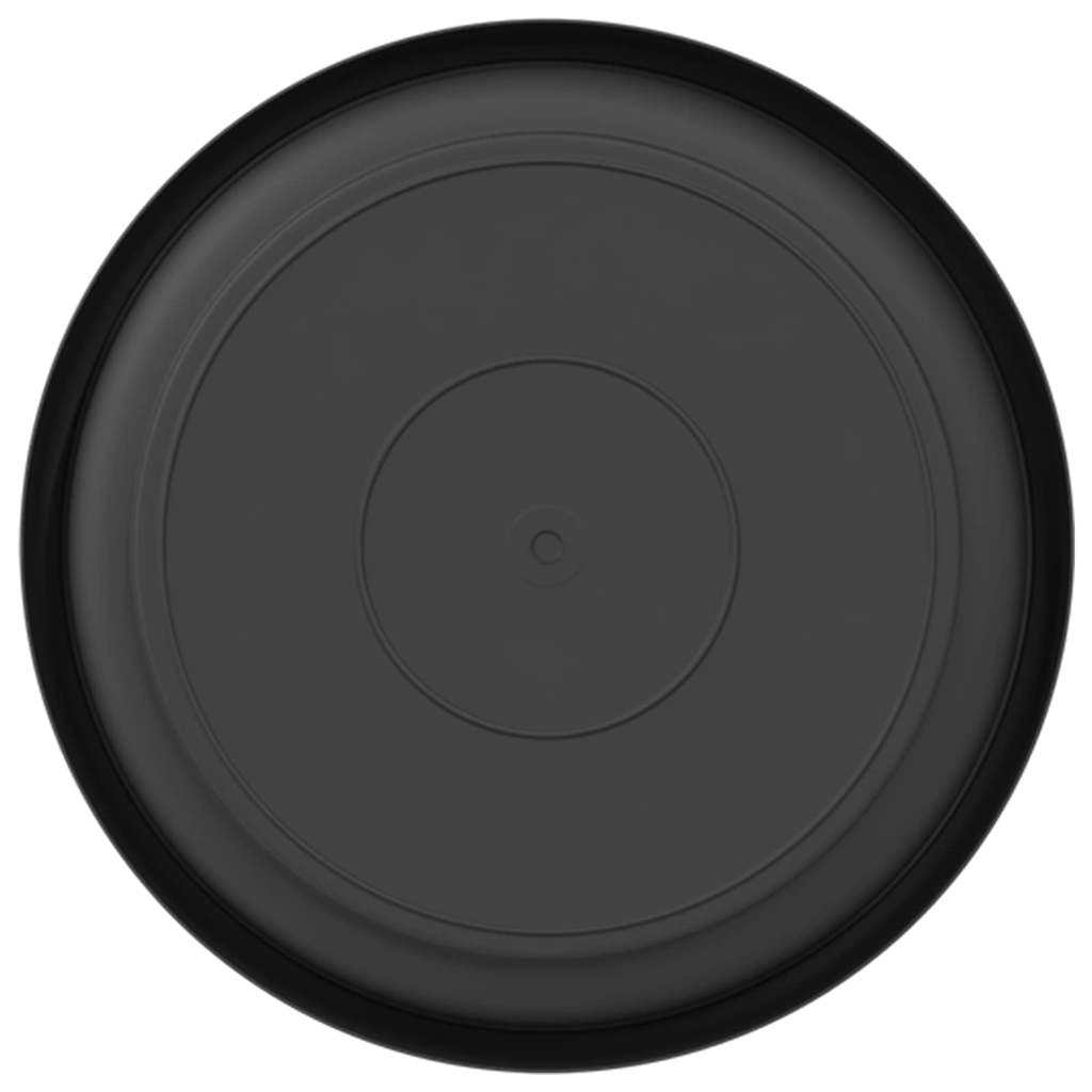 Bandeja Redonda Para Flores 6 Pcs Negro Ø 17,5 X 2 Cm Plástico_5