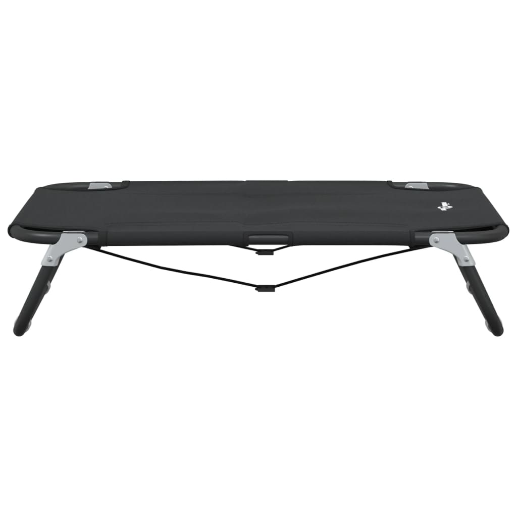 Cama Para Perros Plegable Tela Oxford Y Acero Gris Antracita / Vetonek_2