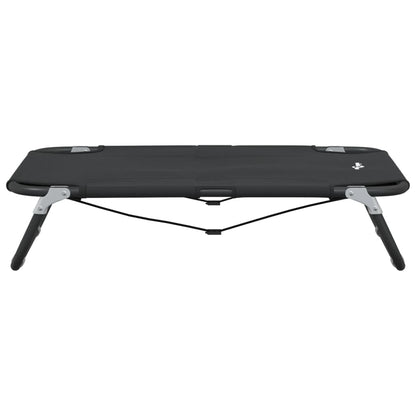 Cama Para Perros Plegable Tela Oxford Y Acero Gris Antracita / Vetonek_2