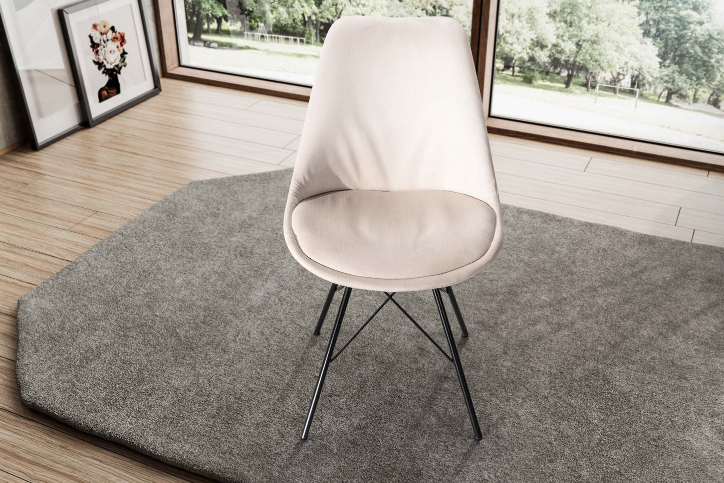 Silla De Comedor Ergonómica Y Resistente, Modelo Wl6.991_4