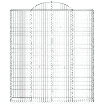 Cestas De Gaviones 7 Uds Forma De Arco Hierro 200x30x220/240 Cm_3