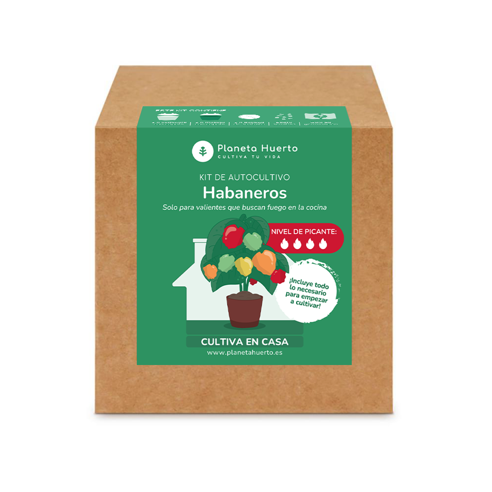 Kit de autocultivo Habaneros Planeta Huerto