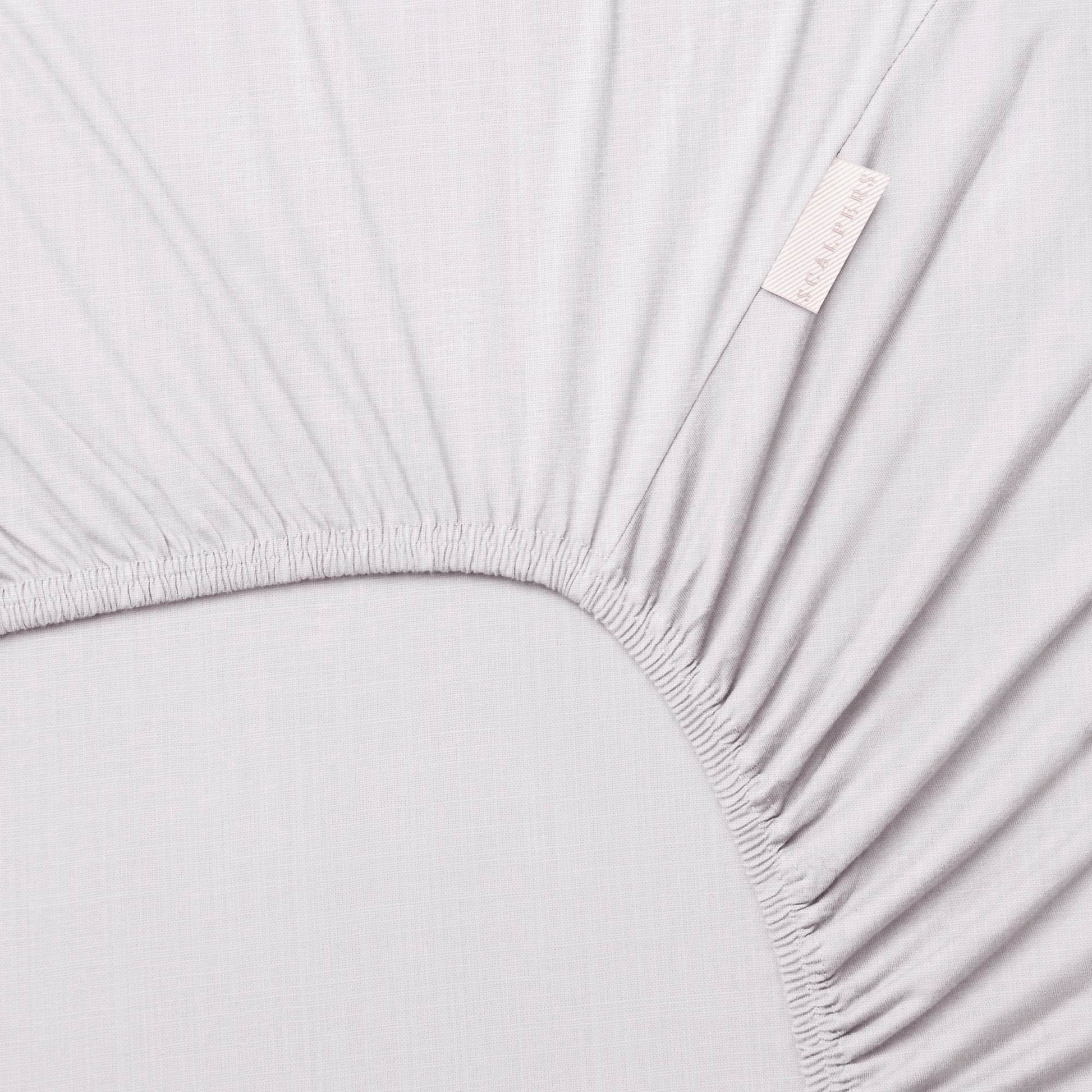 Sábana Bajera Gris 150x200+30cm 100% Algodón 140gsm Gris Haze Scalpers Home