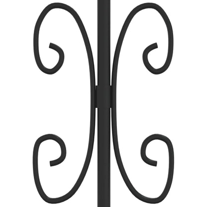 Valla De Jardín Con Punta De Lanza Acero Recubierto Negro 165cm / Vetonek_4